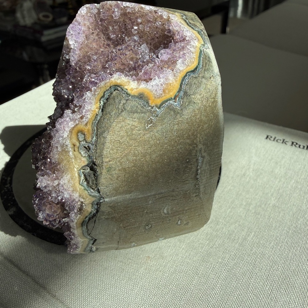 Amethyst Cut Base Crystal Decor - Picture 5 of 8